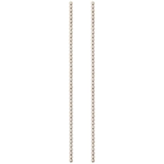 Rhodium Metal Irregular Shape Beads, 3mm by Bead Landing™